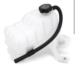 lot 2953 image: 603-102 Coolant Reservoir Overflow Tank with Cap & Sensor Compatible with Chevy Silverado Tahoe, GMC Sierra 1500 Yukon, Cadillac Escalade Replace# 15203949 15075118 - Retail $0