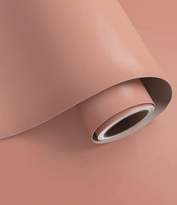 lot 2963 image: Matte Peach Pink Wallpaper Peel and Stick Wallpaper - Retail $0