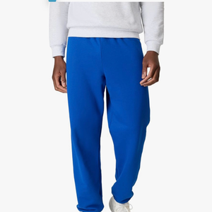lot 2969 image: Hanes Mens Ecosmart Best Sweatpants, Athletic Lounge Pants with Ced Cuffs Large  - Retail $0