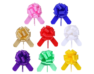 lot 2974 image: 16 Pieces Pull Bows for Gift Wrapping,Gift Bows,Mixed Color Bows Gift Wrap Bows for Wedding,Birthday,Anniversary,Christmas,Party Favors 6 Inch - Retail $0