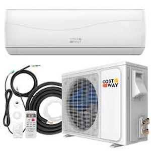 lot 2876 image: (TOP PART ONLY) COSTWAY 9000BTU Mini Split Air Conditioner - Retail $0