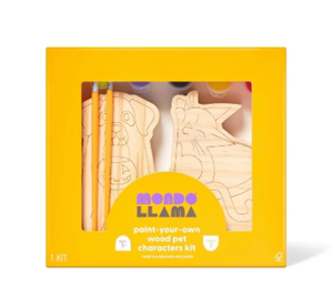 lot 40821 image: Mondo Llama Paint Your Own Wood Pet Characters Kit
