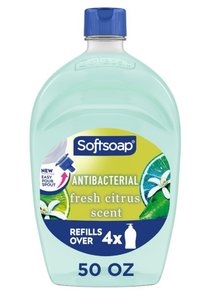 lot 40851 image: Softsoap Antibacterial Fresh Citrus Refill 50oz
