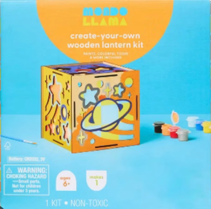 lot 40870 image: Mondo Llama Create Your Own Wooden Lantern Kit
