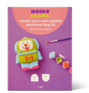 lot 40874 image: Mondo Llama Astronaut Dog Squishy Painting Kit