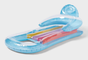 lot 40903 image: Sun Squad Fashion Pool Lounge Float Blue