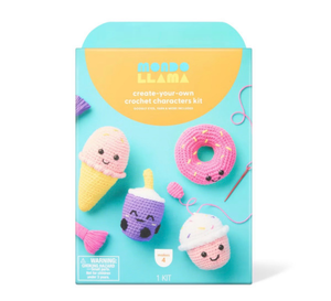 lot 40905 image: Mondo Llama Food Characters Crochet Kit