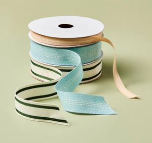 lot 40916 image: Decorative Ribbon Set - Light Blue and Striped Collection