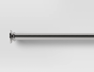 lot 40934 image: Adjustable Brushed Nickel Tension Rod 30-52 inch