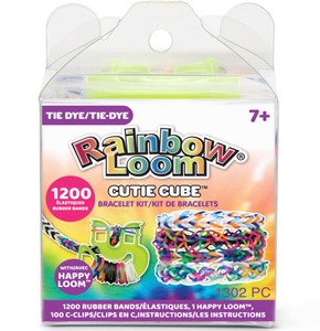 lot 40940 image: Rainbow Loom Tie Dye Cutie Cube Bracelet Kit
