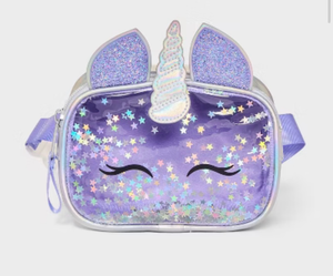 lot 40966 image: Purple Starry Unicorn Purse