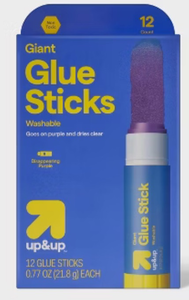 lot 41264 image: Up&Up Giant Purple Glue Sticks 12-Pack