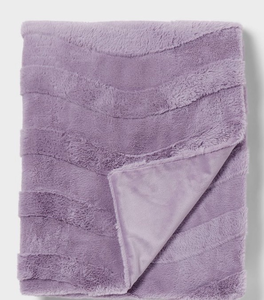 lot 41271 image: Purple Wave kids Plush Throw Blanket