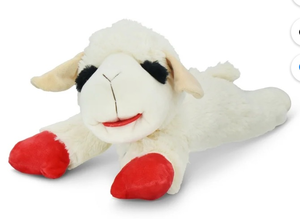 lot 41280 image: Multipet Lamb Chop Plush Dog Toy 18