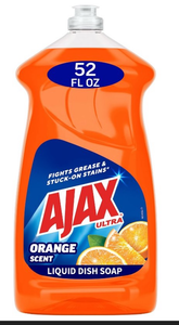 lot 41314 image: Ajax Ultra Triple Action Dish Soap - Orange Scent 52oz