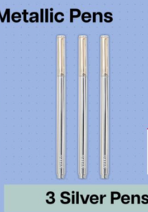 lot 41362 image: 3M Post-it Silver Metallic Pens Set