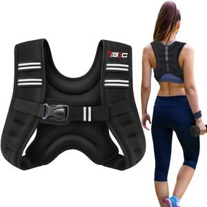 lot 5549 image: TB3C Weighted Vest Woman, 8 LB Womens Weight Vest for Walking, Strength Training Weight Vests for Men, Reflective Stripe Fitness Vest for Workout Running Jogging - Retail $13