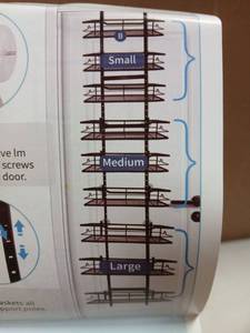 lot 5552 image: Over The Door 9 Tier Pantry Organizer Black - Retail $39