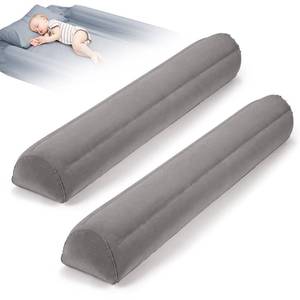 lot 29257 image: USHMA 2Pack Travel Bed Rails for Toddlers  Non-Slip Soft Flocking Portable Inflatable Bed Rails for Toddlers  Travel Toddler Bed Rail for Full, Queen, King Size Beds  Portable Bed Rail for Travel - Retail $20