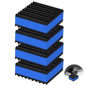 lot 29258 image: phepetroll 4 Pack Anti Vibration Pads for Washing Machine 2x2x78, Sound Isolation Vibrating Pad Ribbed Rubber Damping Mat EVA Center for Air Compressors, Conditioner, Treadmill, HVAC Washer Dryer - Retail $8