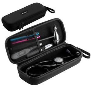 lot 39398 image: Caseling Stethoscope Case For 3M Littmann Classic III, Lightweight II S.E, Cardiology IV Diagnostic, MDF Acoustica - Hard Case for Medical Tools with Pocket for Nurse Accessories - EVA Nursing Holder - Retail $15