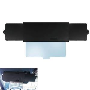 lot 39400 image: AMZAUTO Sun Visor Extender for Car with 2 Side Sunshade, Polarized Car Sun Shade Extension Attachment with Anti-Glare Lens Blocks, Clips and Flexible Straps Design, Adjustable Sunshade Accessories - Retail $23