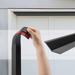 lot 39405 image: Garage Door Seal Top and Sides - 36 Ft Garage Door Weather Stripping Side Seal, Heavy Duty Weatherproof TPE, Insulates, Prevents Drafts, Easy Installation for Homeowners and DIYers - Retail $29