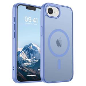lot 39431 image: SUPFINE Magnetic for iPhone 16e Case 2025 (Compatible with MagSafe)(Military Grade Drop Protection) Slim Translucent Matte Shockproof with Anti-Fingerprint Phone Case,Blue Purple - Retail $10