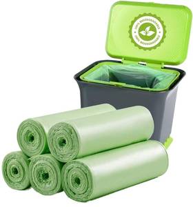 lot 39434 image: Small Trash Bags 1.2 Gallon �� 100 Count Trash Bag for 5L Trash Can Liners�� Small Garbage Bags for Office Bedroom Bathroom Kitchen Household - Retail $8
