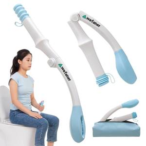 lot 39436 image: Wefaner Foldable Toilet Aid, 15.6 Long Comfort Wipe Wand Bottom Buddy Toilet Self Tissue Aids for Toileting, Self Help Wipe Butt for Overweight Limited Mobility,Elderly, Pregnancy - Retail $13