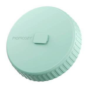 lot 39464 image: Momcozy Glass Breast Milk Pitcher Lid, Leak Proof with Thickened Silicone Seal, Easy-Open Design with Pressure Release Valve, Dishwasher Safe and Food Grade Caps-1 Pack, Green - Retail $7