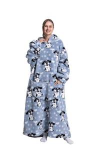 lot 48039 image: Capecage Blanket Hoodie, Long Hooded Blanket Sweatshirt as Birthday Gifts for Women Men, Long Wearable Blanket for Men Women.(Puppy) - Retail $30