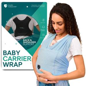 lot 55607 image: Koala Babycare Baby Carrier Wrap, Easy to Wear As a T-Shirt - Original Baby Carrier Newborn to Toddler - Sling One Size Fits All - Baby Wraps Carrier Up to 22lbs - Retail $50
