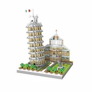 lot 55609 image: Leaning Tower of Pisa Micro Mini Building Blocks - 8.7Scale Architecture Model Kit for Adults, Collectible Display Toy with Detailed Manual, STEM Educational Toy for Teens & Adults (1700 Pieces) - Retail $30
