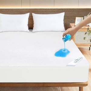 lot 55622 image: Twin XL Mattress Protector Waterproof Breathable Terry Premium Fitted up to 14 Depth Pocket, Ultra Soft and Breathable Mattress Pad Cover Twin Extra Long (XL), Noiseless - Retail $10