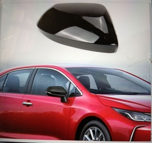 lot 55640 image: Black Left Driver Side Replacement Mirror Cover Cap housing for 2020-25 Toyota Corolla Directly Replace Style, Not Sticker