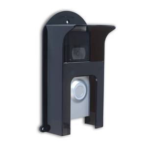 lot 55671 image: dgyezhao Black Plastic Waterproof Doorbell Rain Cover for Camera Sun Shade, Protector Cover Weatherproof for Ring 12342020ProPro 2 Video Doorbells - Retail $21