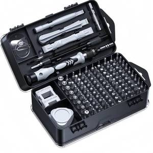 lot 55672 image: 115-Piece Small Precision Screwdriver Set Household Home Repair Tool Kit for Phone, Computer, Watch, Console, Eyeglass, Electronic - Retail $71