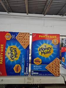 lot 769 image: Lot of 2 Honey Maid Graham Crackers Party Size. BB July 2025