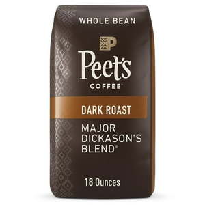 lot 791 image: Peet s Coffee Major Dickason s Blend Premium Dark Roast Whole Bean Coffee  Arabica  18 oz. BB August 2025