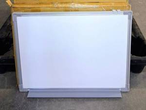 lot 2007 image: 24 in. Wide Portable Wall Mount Whiteboard Display Dry Erase Board with Caddy, 18 in. Tall