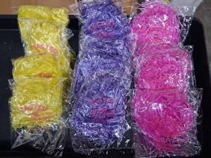 lot 2017 image: Lot of 12, Pink, Purple & Yellow Easter Basket Grass Filler, 1.75 oz In Each Package