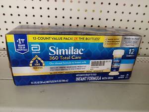 lot 2024 image: Similac 360 Total Care Ready-to-Feed Formula 12-Pack  BB June 2026