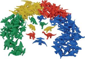 lot 3030 image: Lot of Dinosaur Counting Set   Colorful Hands-On Math Counters for Sorting, Matching, and Patterning   Durable Plastic with 4 Bright Colors & 8 Species   Early Education Tool for Kids 3