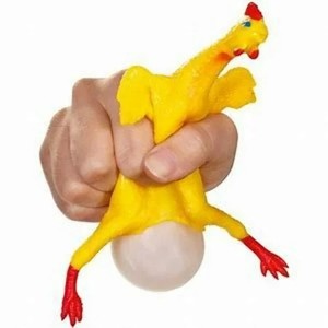 lot 3054 image: Large lot, Egg Laying Chicken Squish Toy
