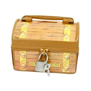 lot 3061 image: Lot of 6, Pirate Treasure Chest Savings Banks