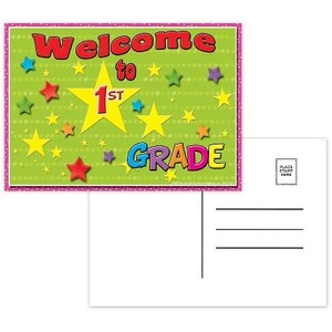 lot 3064 image: Lot of 15, Top Notch Teacher Products Top Notch Postcards Welcome to 1st Grade TOP5117