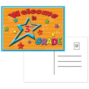 lot 3065 image: Lit of 18, Top Notch Teacher Products Welcome to 3rd Grade Postcards, 4 12 X 6, Multicolor, 30 Postcards per Pack,