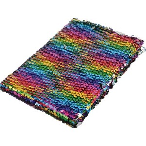 lot 3075 image: U.S. Toy Company Journals and Planners - Rainbow Sequin Journal