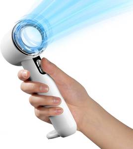 lot 3136 image: Handheld Cooling Fan, 5 Speeds Portable Air Conditioner Fans, Rechargeable Mini Fan with USB for Women Men TravelCampingOutdoor for Travel OutdoorDisneyConcertsGifts for Women & Men (WHITE)